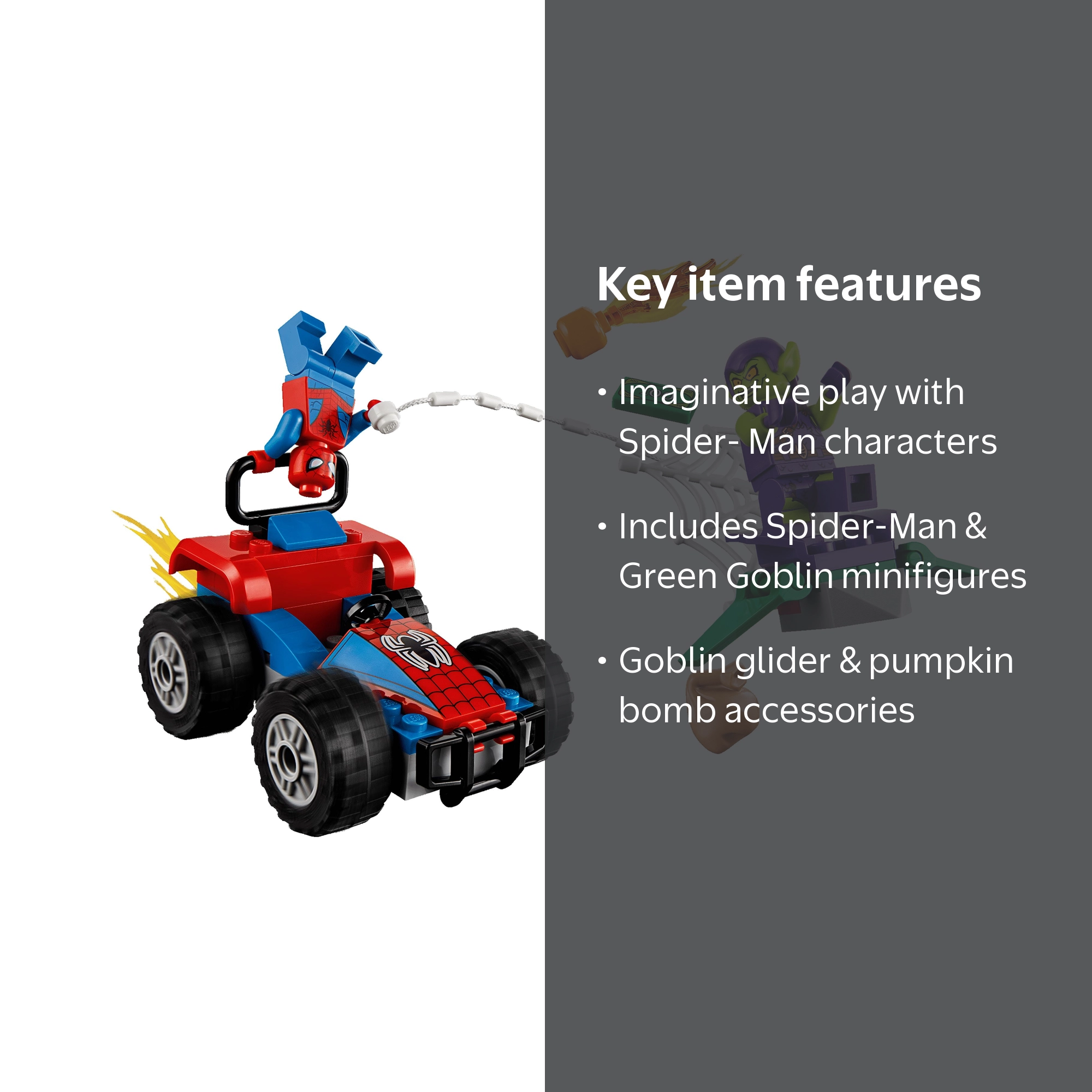 ぐーちゃん LEGO Super Heroes Spider-Man Car Chase 76133 - Walmart.com