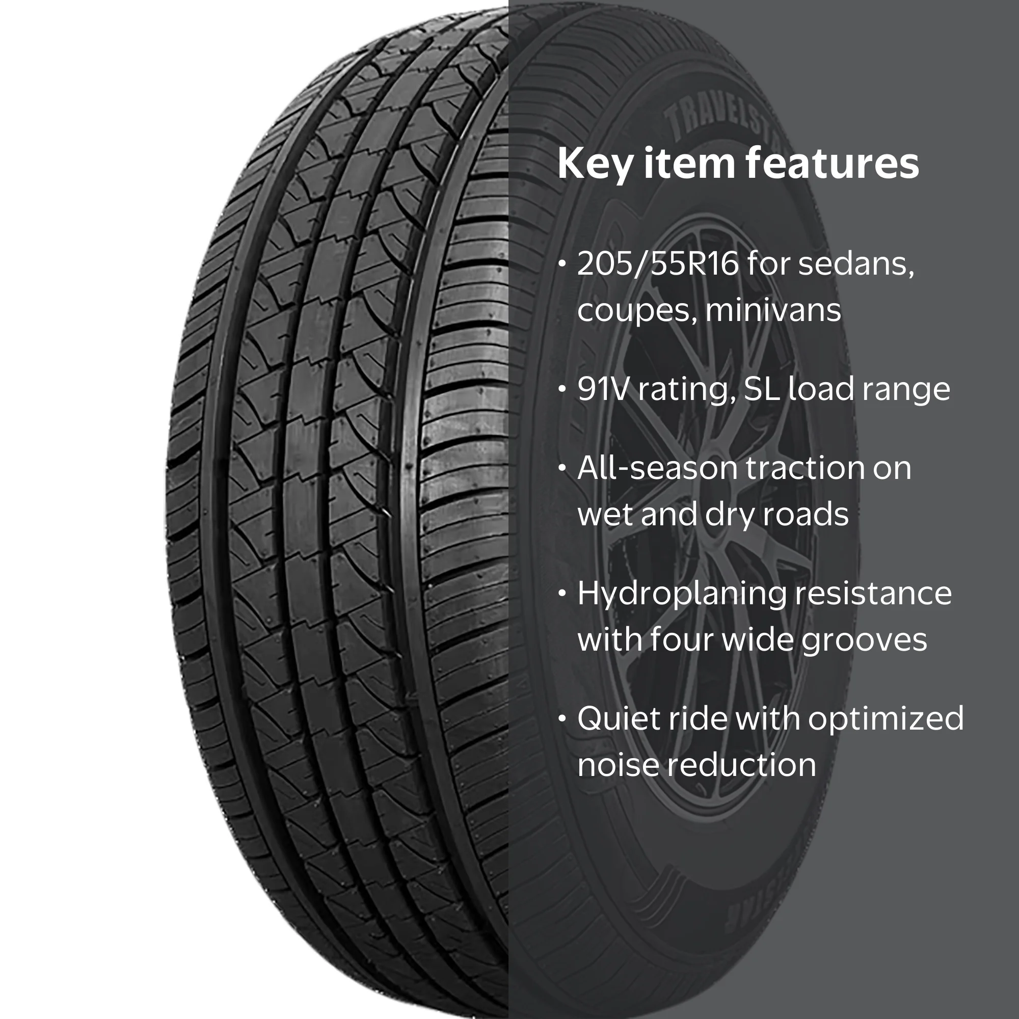 tomoru　205/55R16 Free Shipping! Travelstar UN99 All Season 205/55R16 91V High