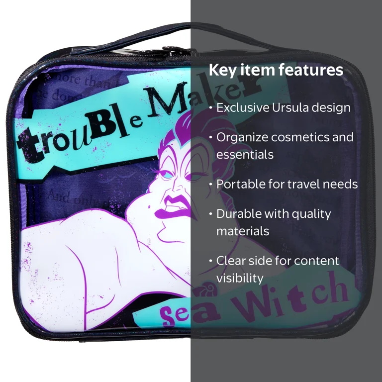 Ursula　パクパクモンスター　ペットボトル入れ10個　ペンケース10個 Wet n Wild Disney Villains. Ursula Makeup Bag, Troublemaker Sea