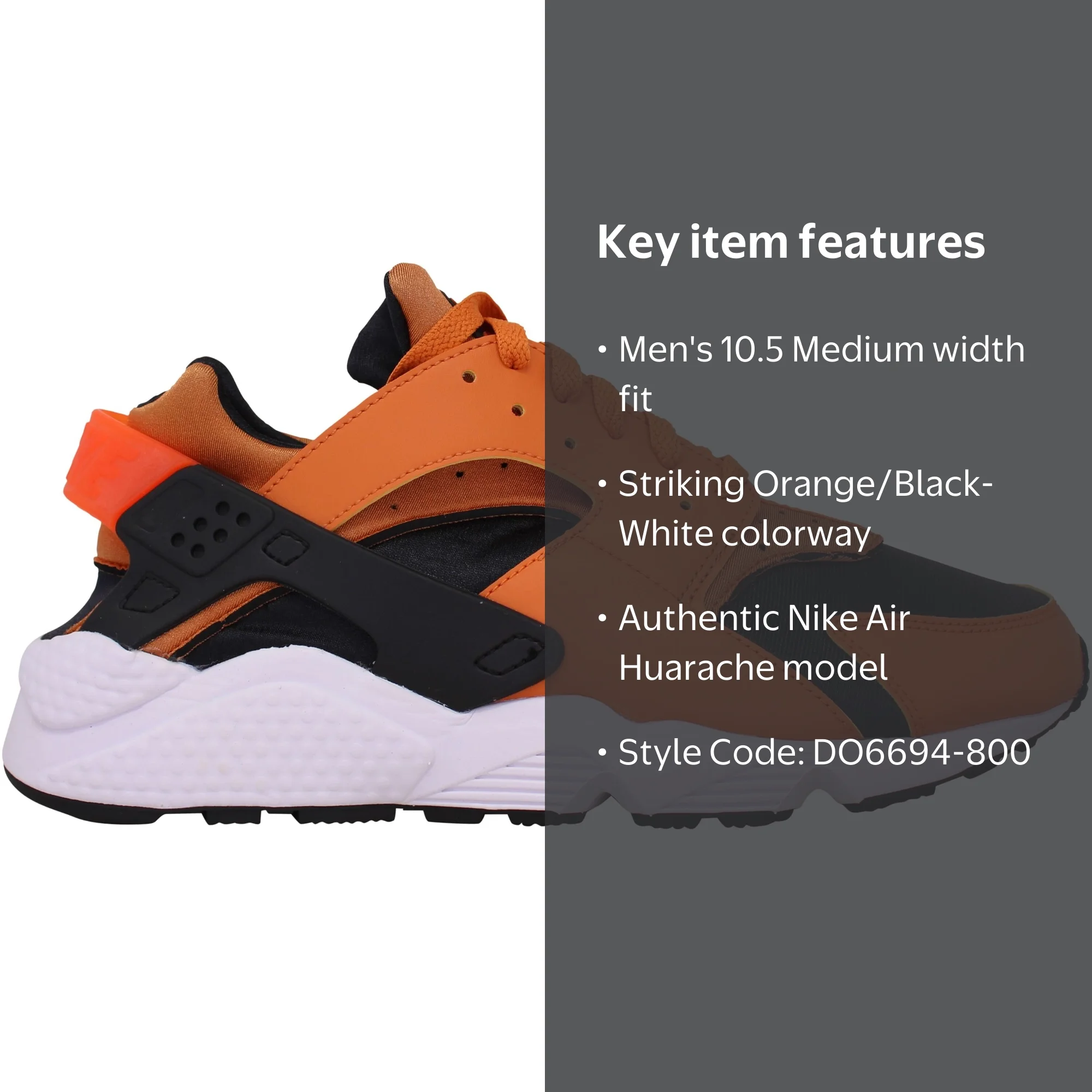 Nike Air Huarache City Utility \'Black Total Orange\' sneaker men’s size 13(W14.5) Huarache Sneakers Air Huarache Just Do It Sale Nike Air  main image 3