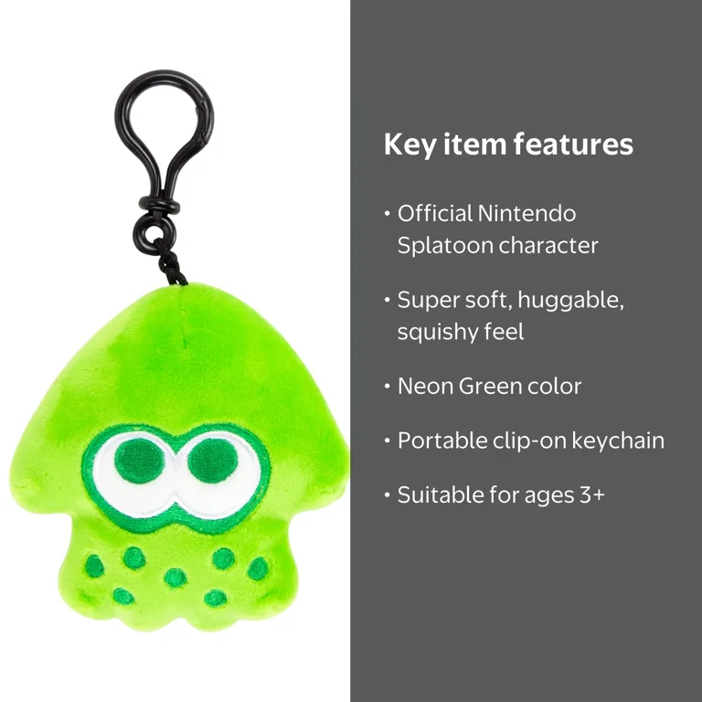 Club Mocchi-Mocchi- Nintendo Splatoon Clip-On Plush Stuffed Toy