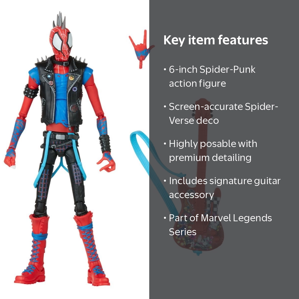 Marvel Legends Spider-Man: Spider-Punk 6-Inch Action Figure from