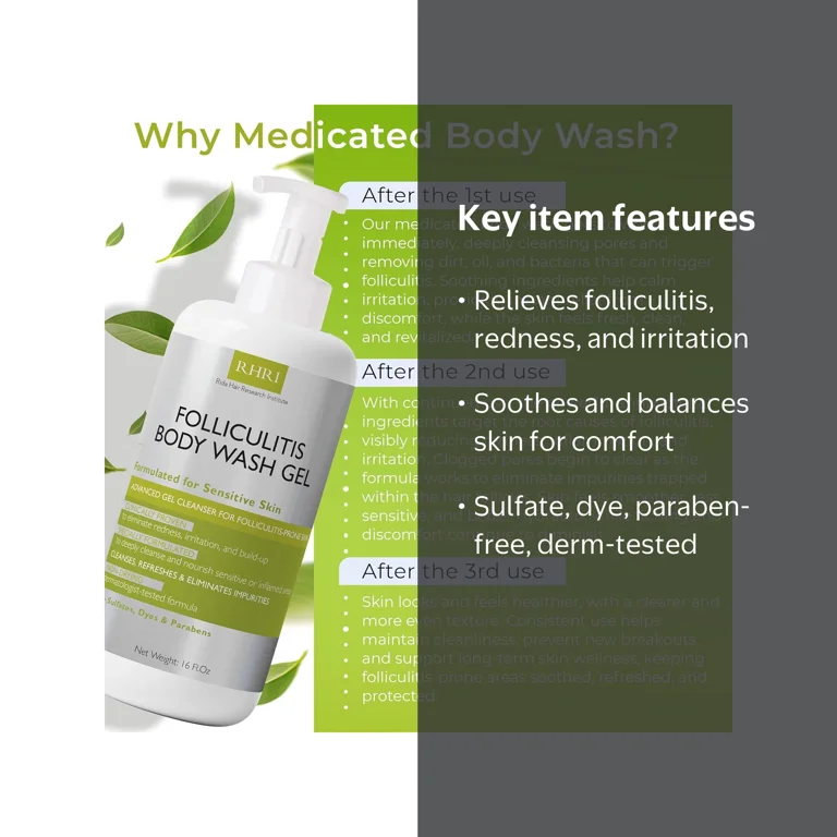 Terramed Folliculitis Body Wash Gel, Sensitive Skin - Walmart.com
