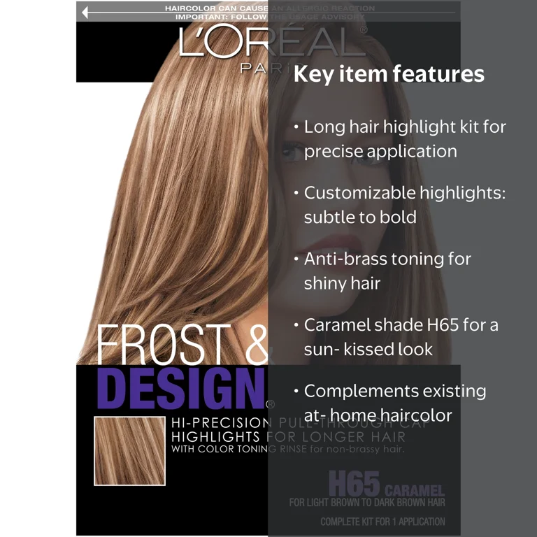 L'OREAL l DX 5点セット L'Oreal Paris Frost and Design Cap Hair Highlights for Long Hair