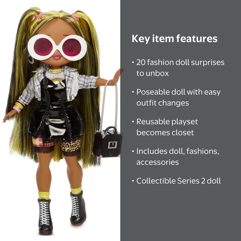 OMG スポア LOL Surprise OMG Alt Grrrl Fashion Doll With 20 Surprises, Great