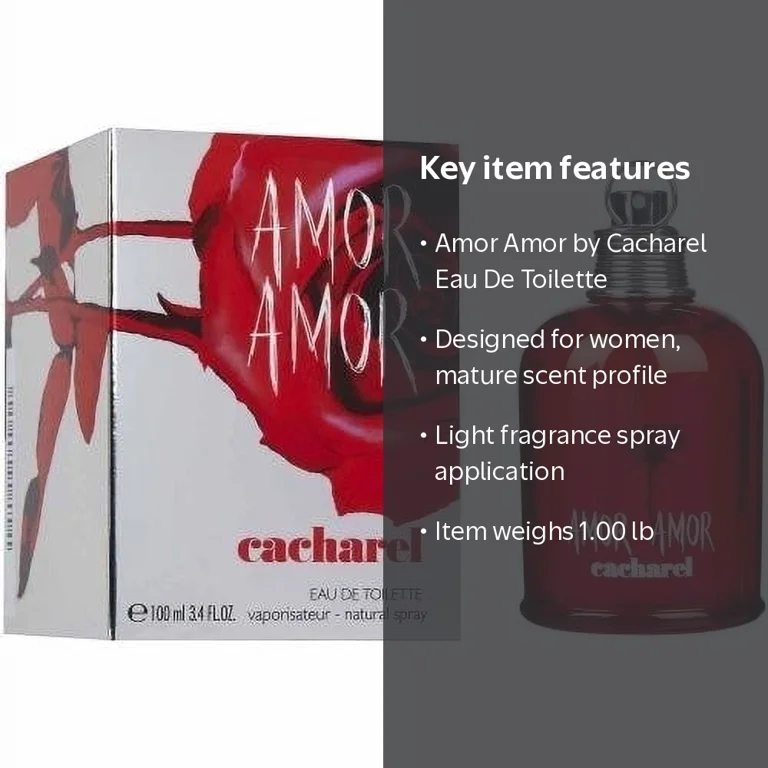 Cacharel, Amor Eau De Toilette Spray, for Women, 3.4 oz - Walmart.com