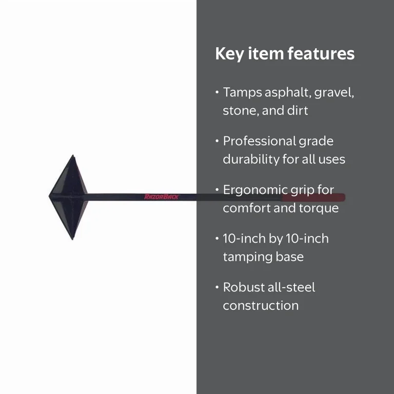 Razor-Back 44.4 in. Tamper Steel - Walmart.com