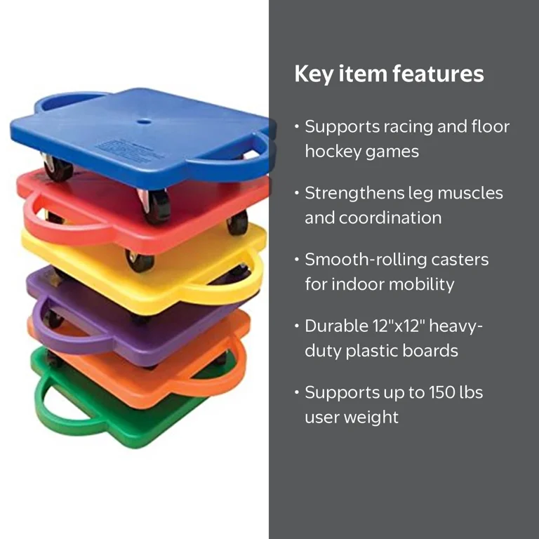 GameCraft® Safety Guard Scooter Boards, 6-PACK - Walmart.com