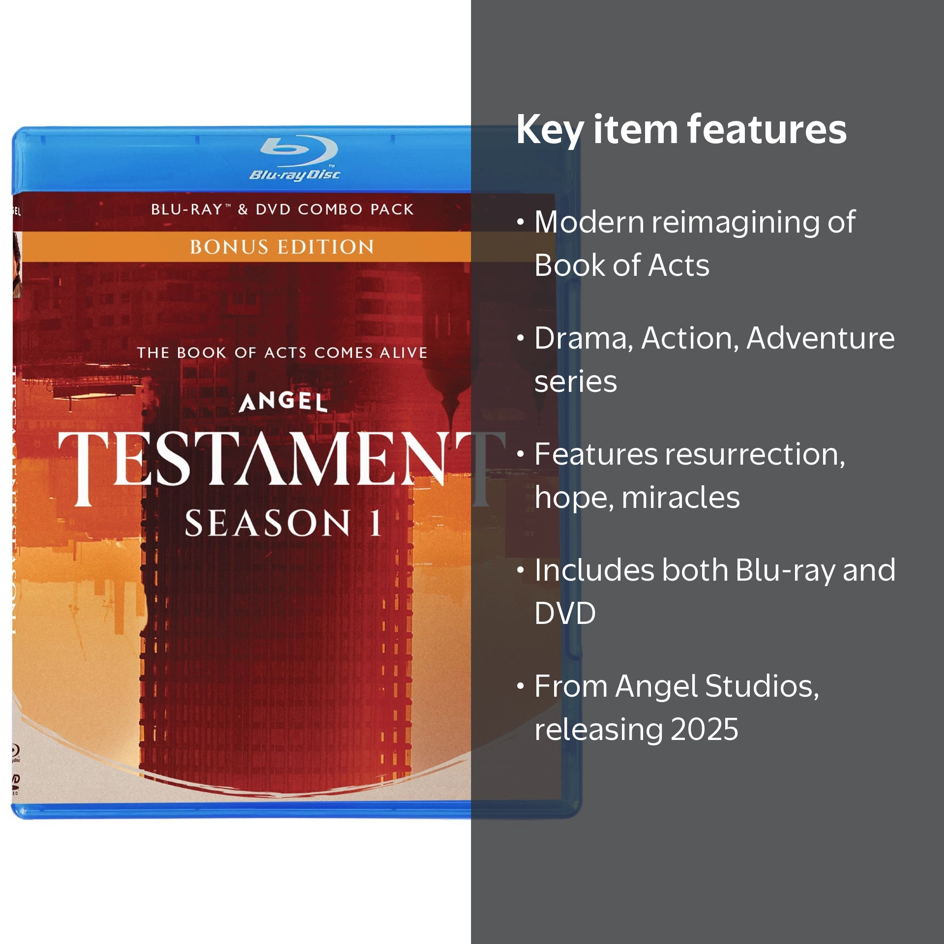 Testament: Season 1 (Blu-ray + DVD), Action, Angel Studios