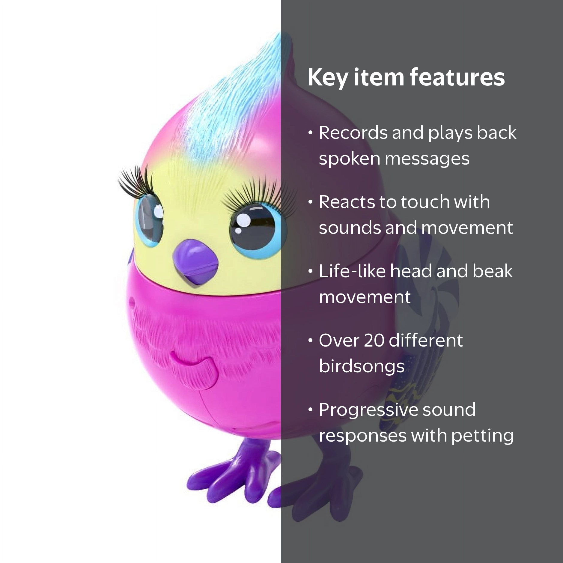 Little Live Pets Lil' Bird - Interactive, New Moving Bird - Candi