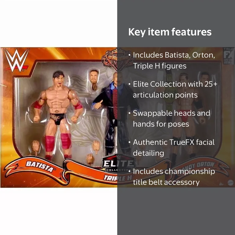WWE Wrestling Evolution Batista, Triple H & Randy Orton Action