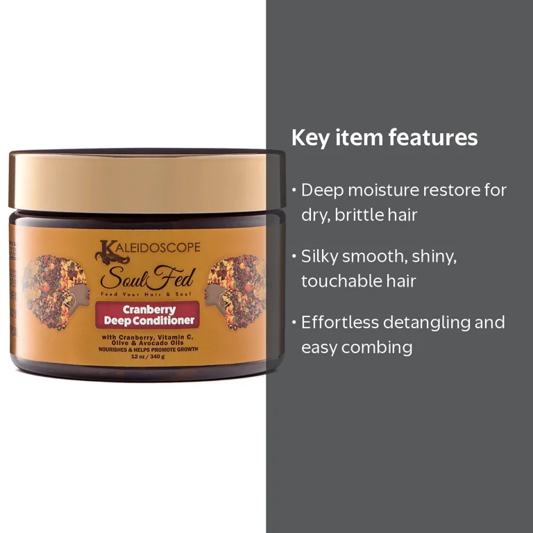 Kaleidoscope SoulFed Cranberry for Dry Hair Deep Conditioner, 12