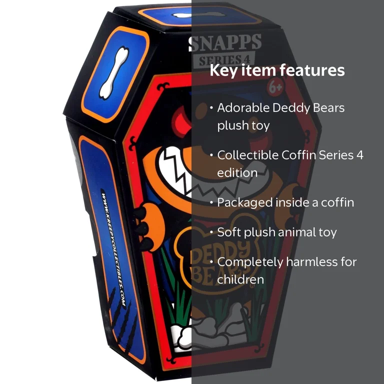 Deddy Bears Coffin Series 4 Snapps Plush - Walmart.com