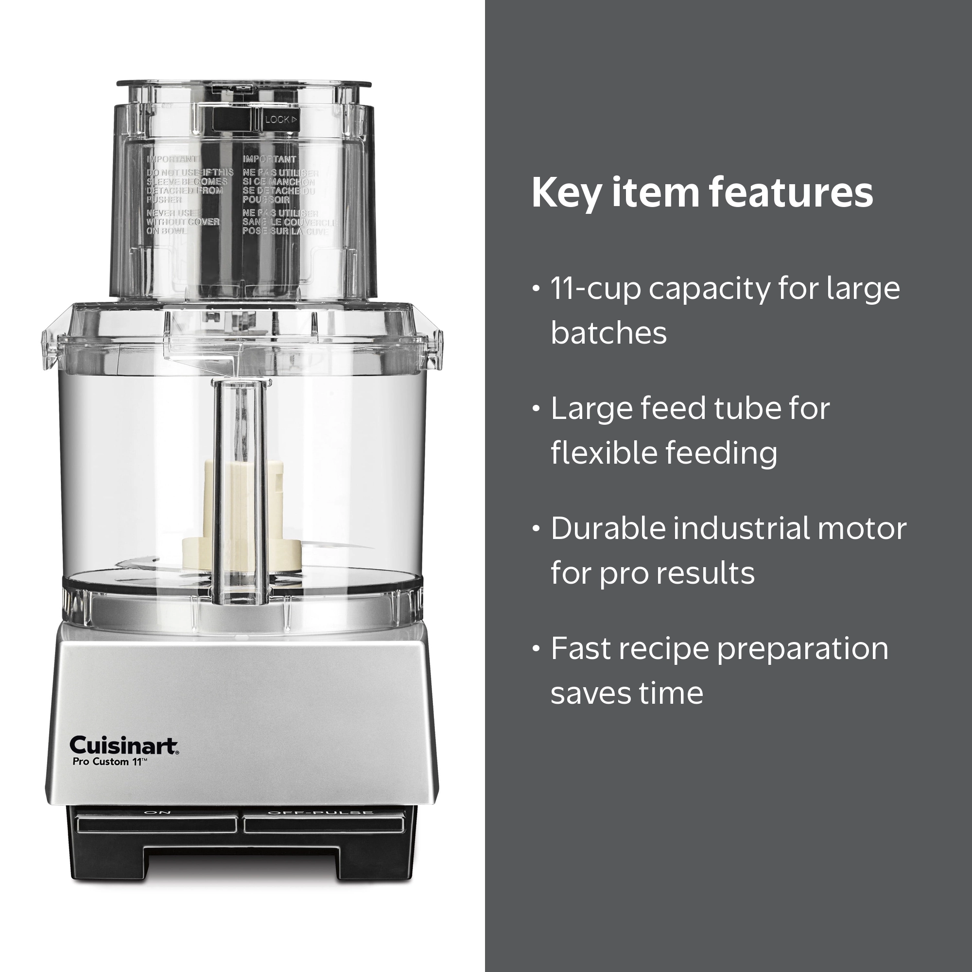 Cuisinart Food Processor Pro Custom 11™ 11 Cup Silver - Walmart.com