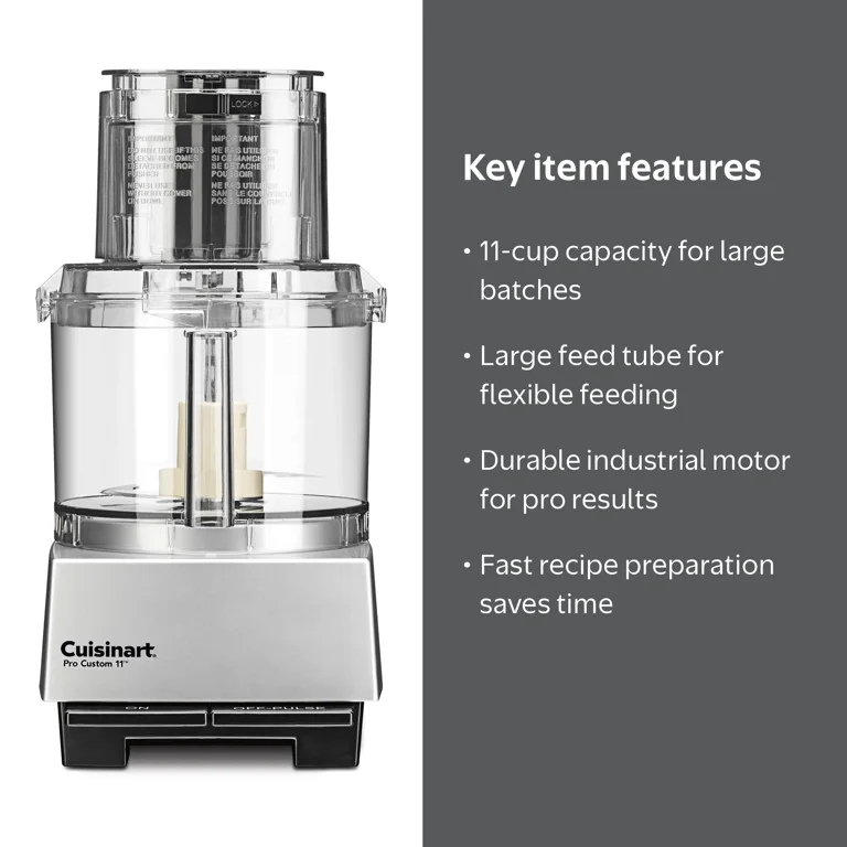 Cuisinart Food Processor Pro Custom 11™ 11 Cup Silver - Walmart.com