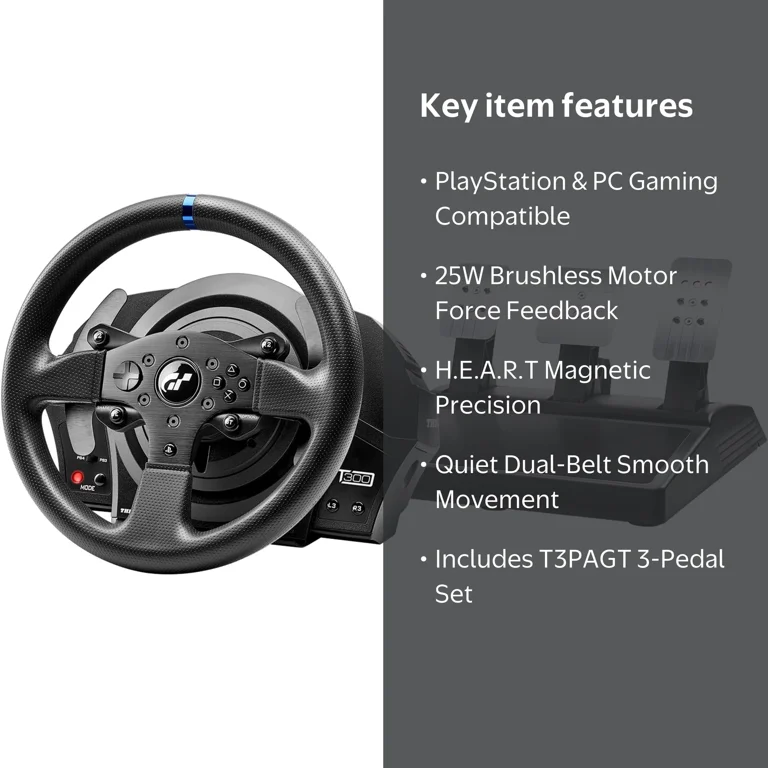 Open Box Thrustmaster T300 RS GT Edition Racing Wheel (PS5, PS4