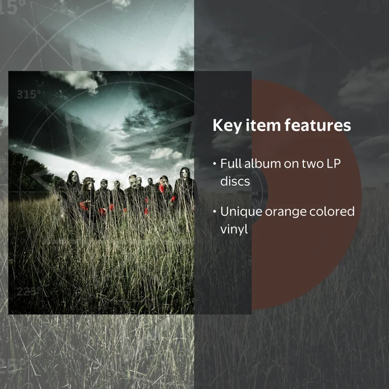 Roadrunner Records, Slipknot Vinyl, All Hope Is Gone, Orange