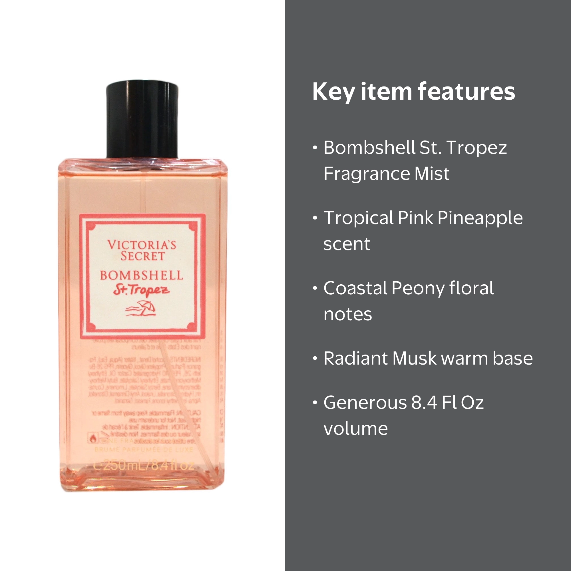 Victoria's Secret Bombshell St. Tropez Fine Fragrance Mist 8.4 Fl