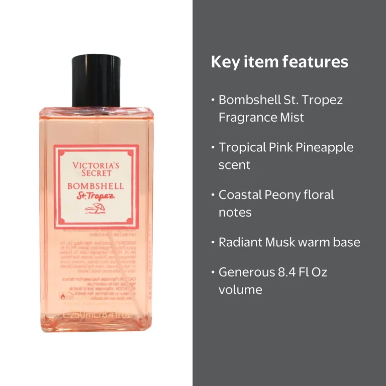 Victoria's Secret Bombshell St. Tropez Fine Fragrance Mist 8.4 Fl