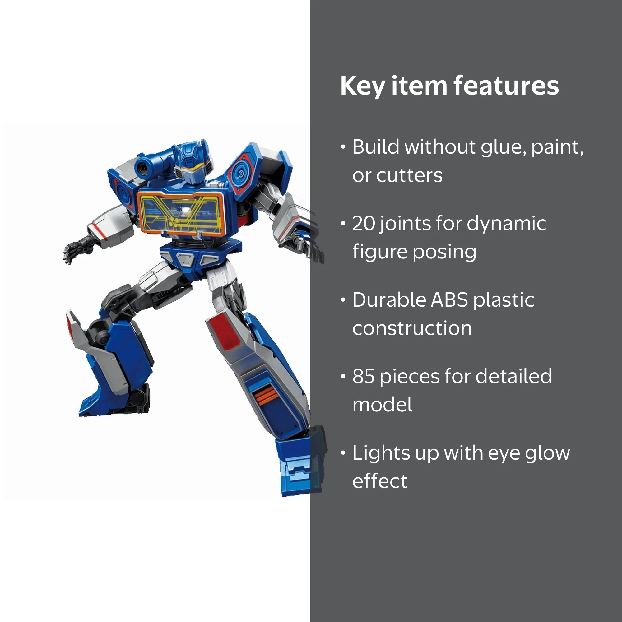 Blokees Transformers Classic 17 Soundwave, Fully Poseable