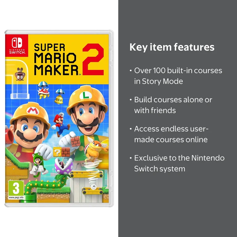 Monster Energy, Super Mario Maker 2, Nintendo Switch Game