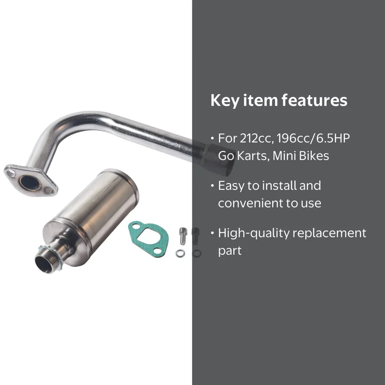 coleman mini bike exhaust Header Pipe Kit For Lifan  Coleman B200-Mini Bike Exhaust-Small Engine