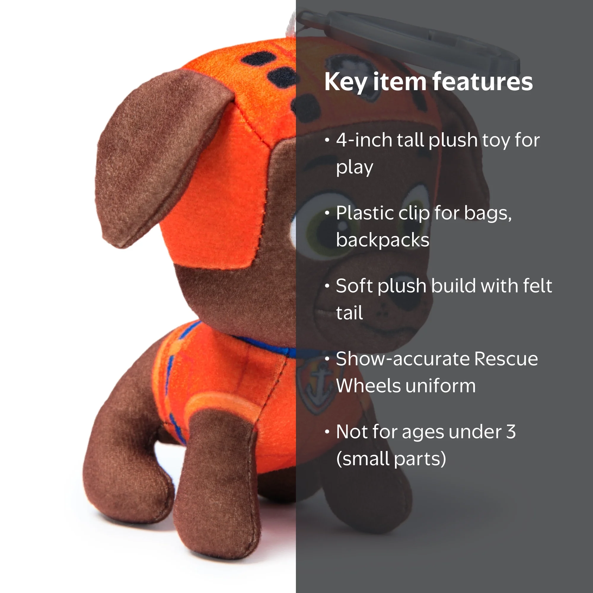 Peluche Zuma La Pat' Patrouille – 15 Cm Tout Doux – Dès 12 Mois – Lavable En Surface – Cadeau Bébé