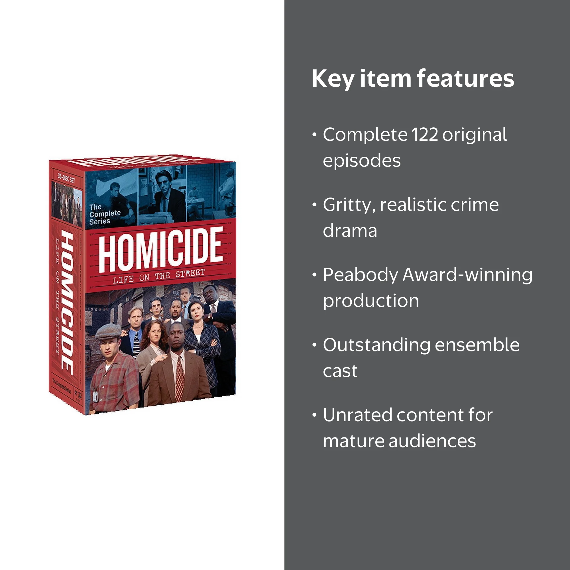 その他 Homicide: Comp Series Seasons 1-7 [DVD] Amazon.com: Homicide The Complete Series Seasons 1-7 DVD SET