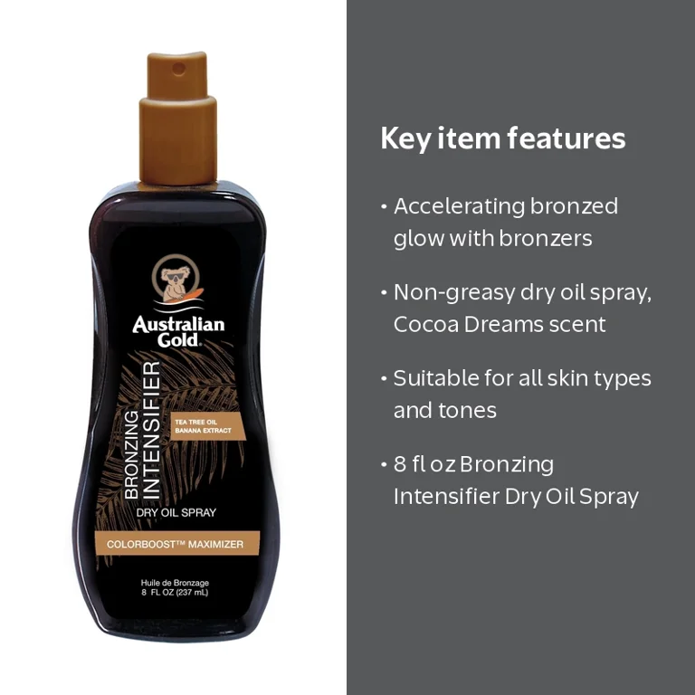 Australian Gold, Bronzing Intensifier Dry Oil Spray, 8 fl oz