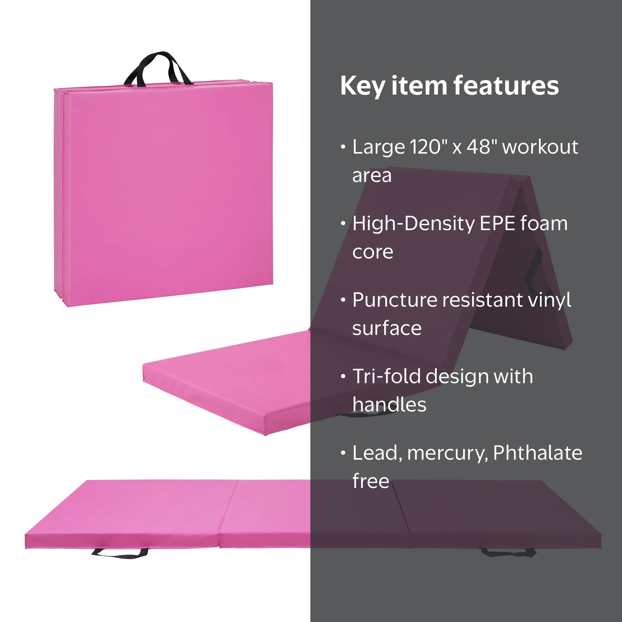 CAP Purpose Folding Exercise Mat - Balance Mat - Walmart.com