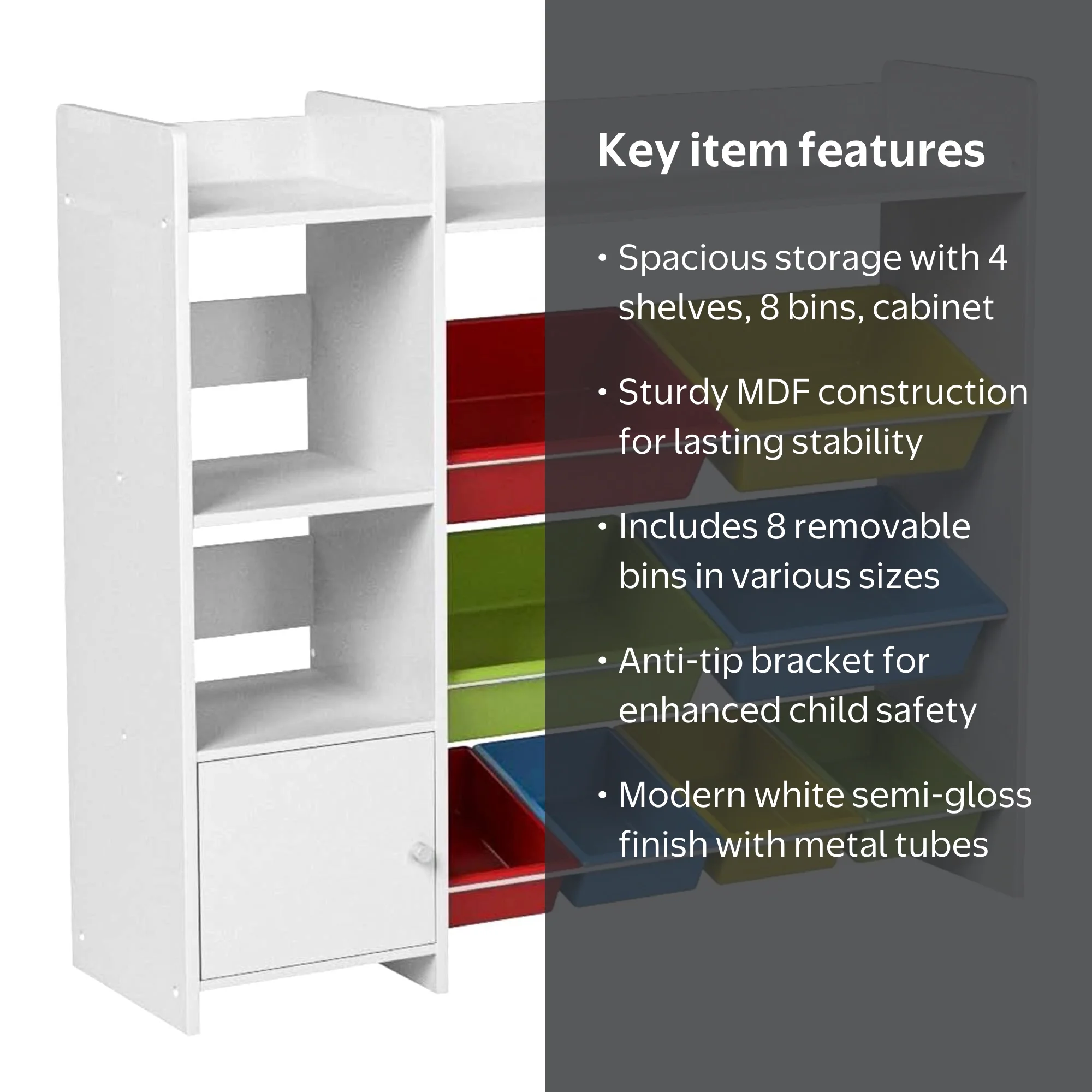 Sturdis Kids Toy Storage Organizer and Storage Bins - Walmart.com