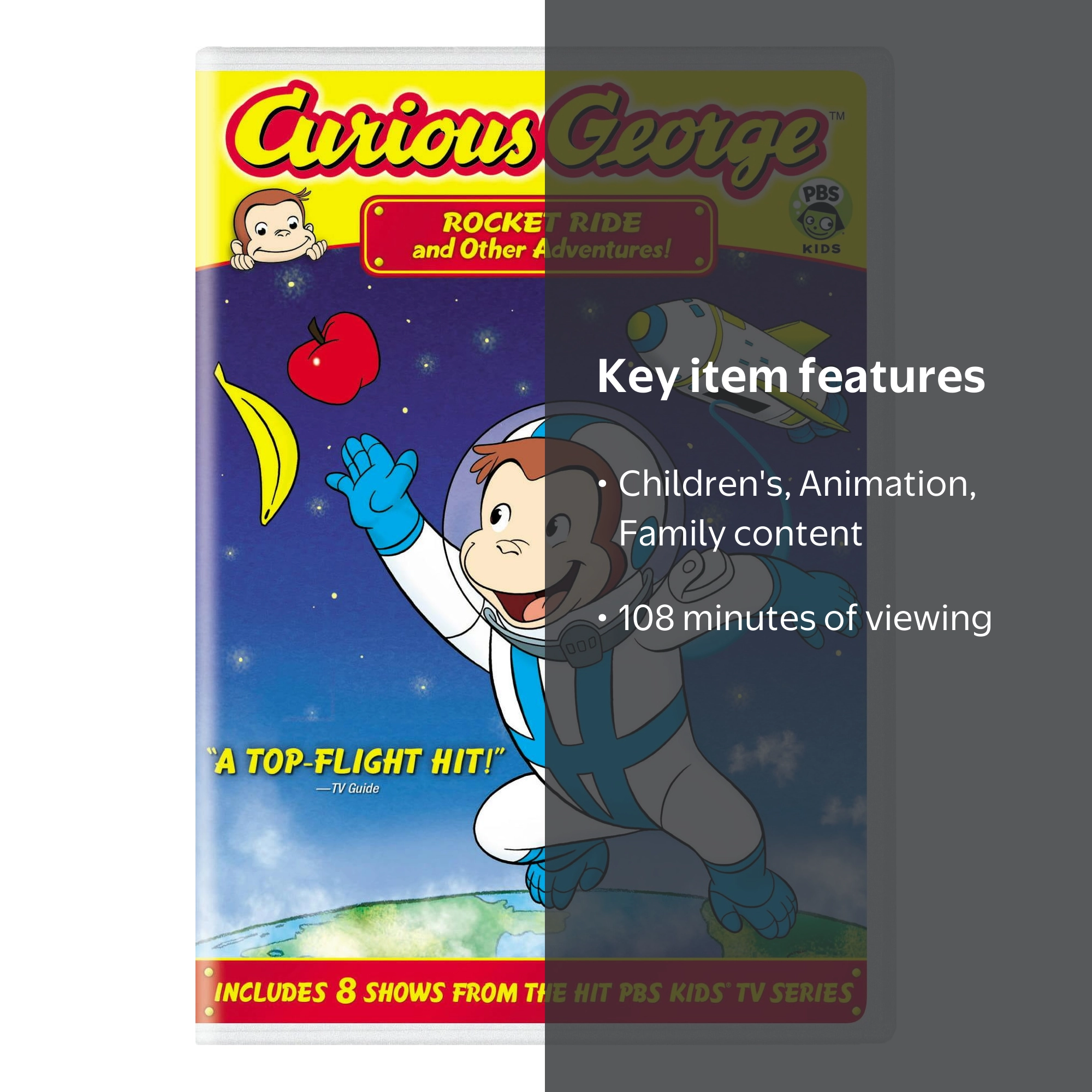Curious George: Rocket Ride and Other Adventures [DVD] - Walmart.com