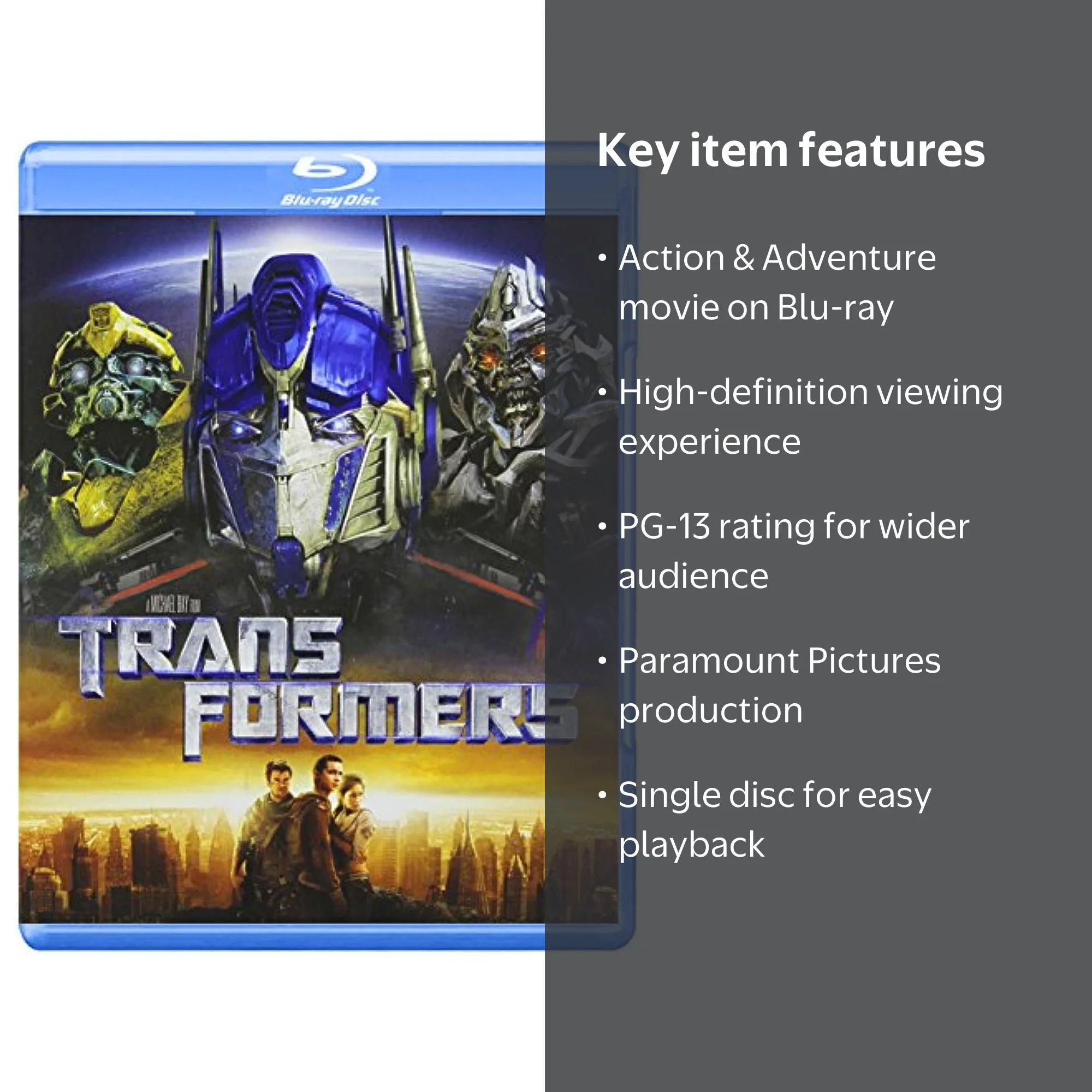 Transformers (2007) [Blu-ray] - Walmart.com