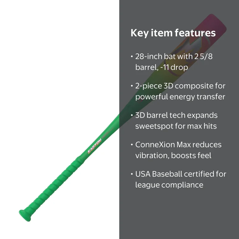 Easton | 2026 | Hype Fire Baseball Bat | USA | 2 5/8 Barrel |28