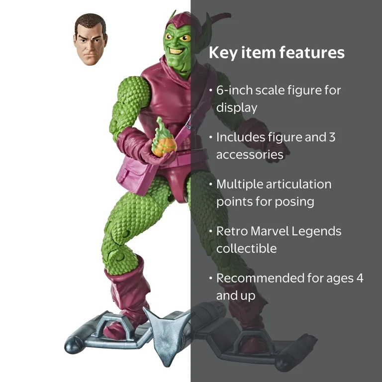 Free Shipping! Hasbro Marvel Legends 6-inch Green Goblin Retro