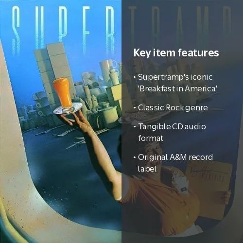 A&M, Supertramp, Breakfast in America, Music & Performance, CD