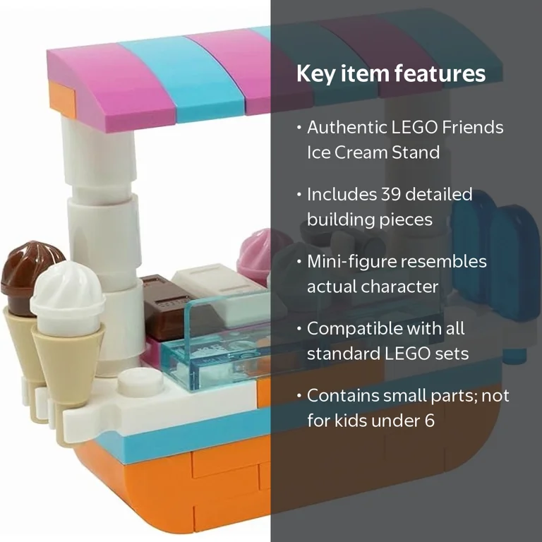 LEGO, Friends Accessory Set, Ice Creme Stand, 39 pcs - Walmart.com
