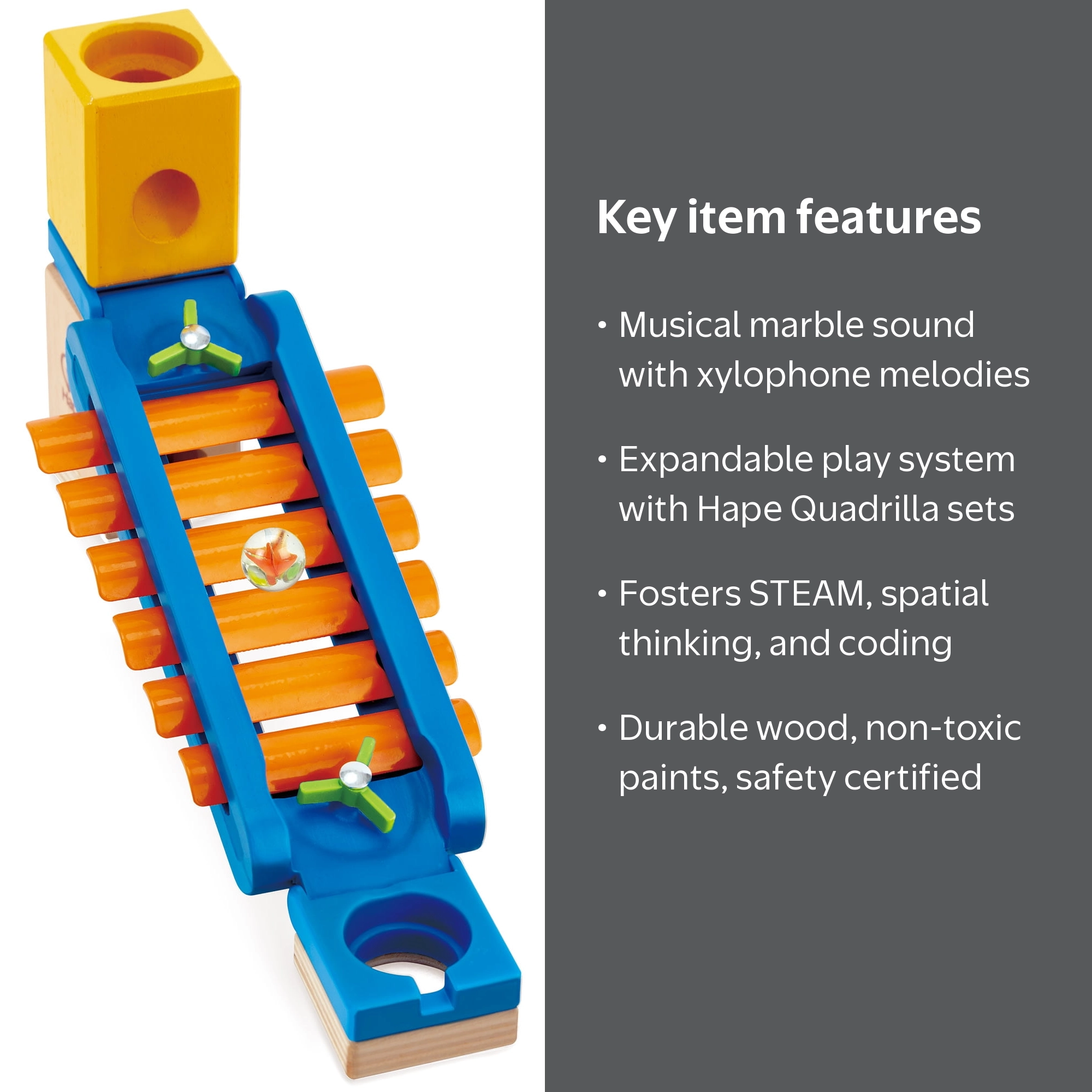 Hape: Quadrilla Sonic Playground - 15 pc Wooden Toy Accessory, 6