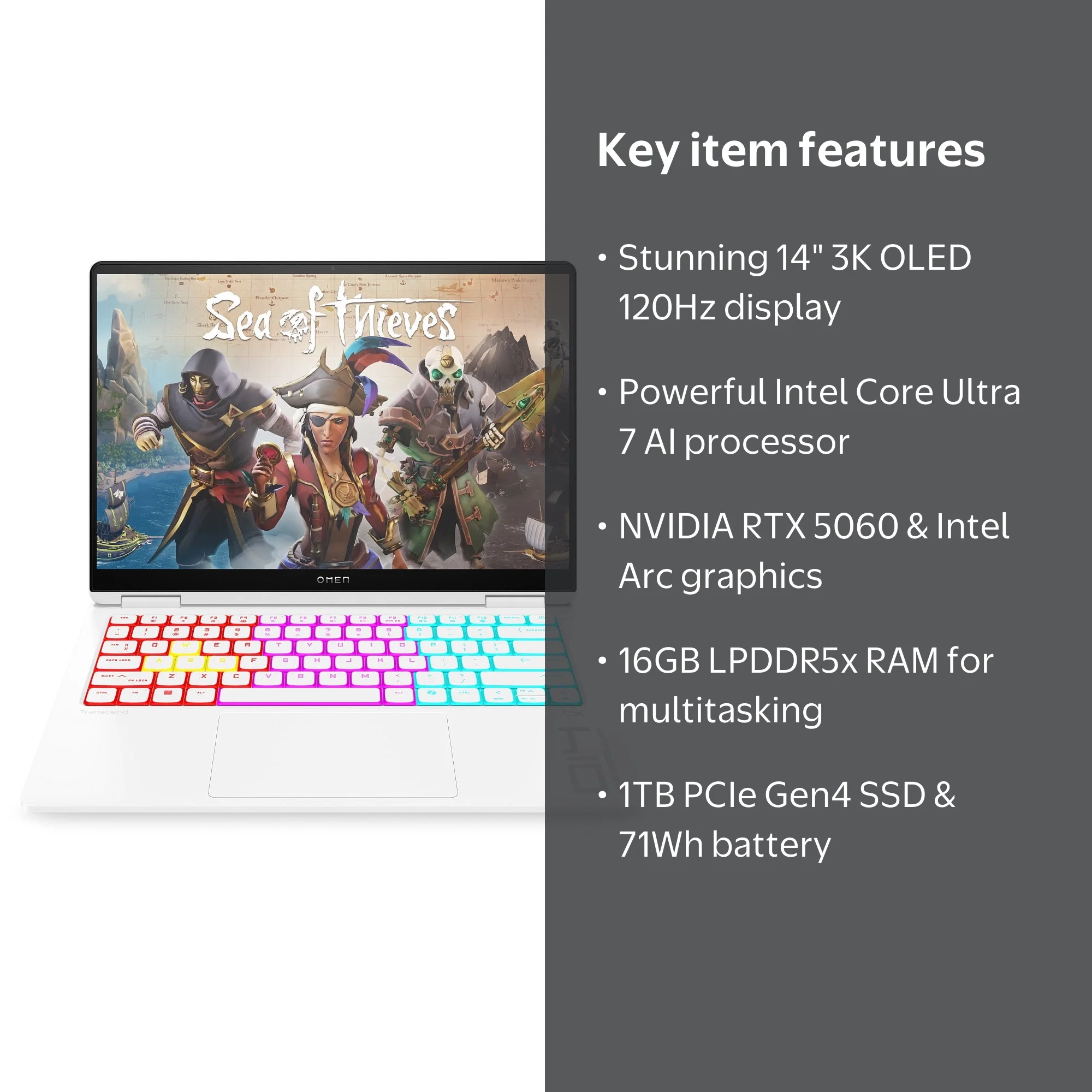 YA−MAN IS-90W OMEN Transcend Gaming Laptop 14