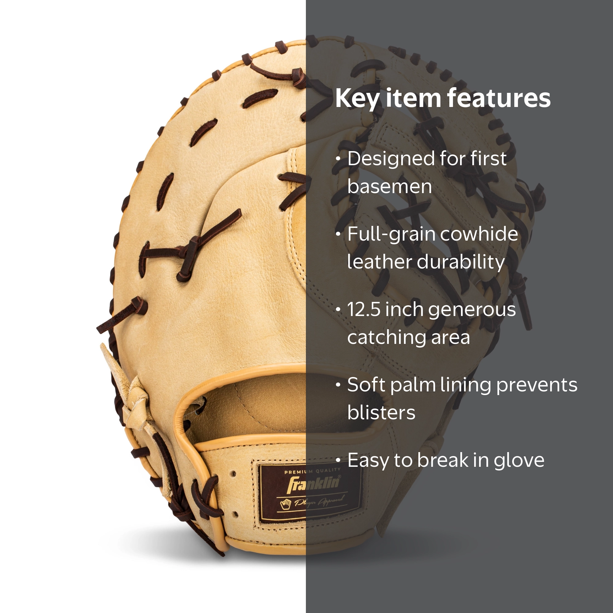 Franklin Sports CTZ5000 Cowhide Leather Baseball First Baseman's