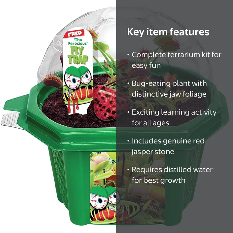 Toys By Nature Venus Fly Trap Kit - Carnivorous Bug Eating Plant
