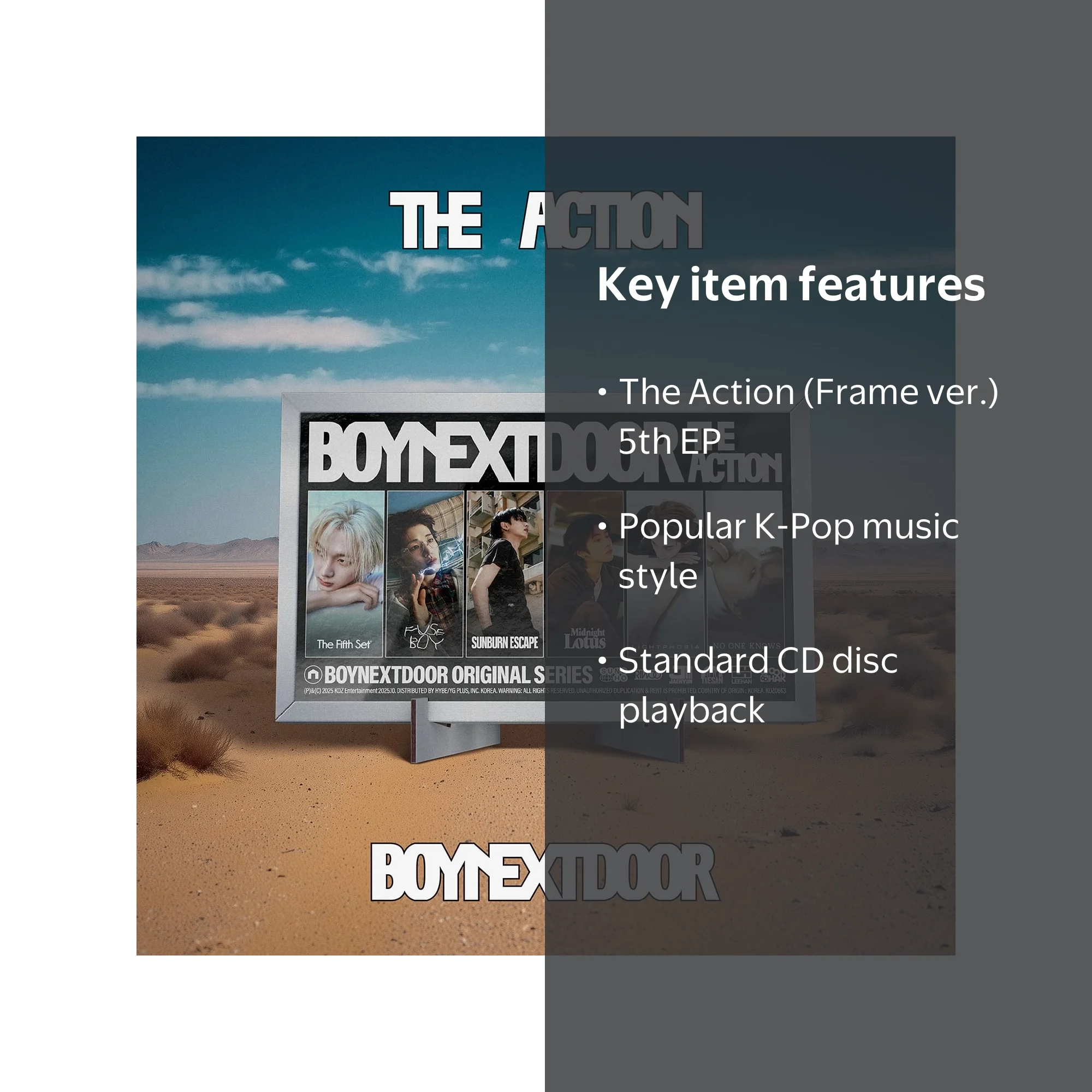 BOYNEXTDOOR - BOYNEXTDOOR 5th EP (The Action) (Frame ver.) - CD