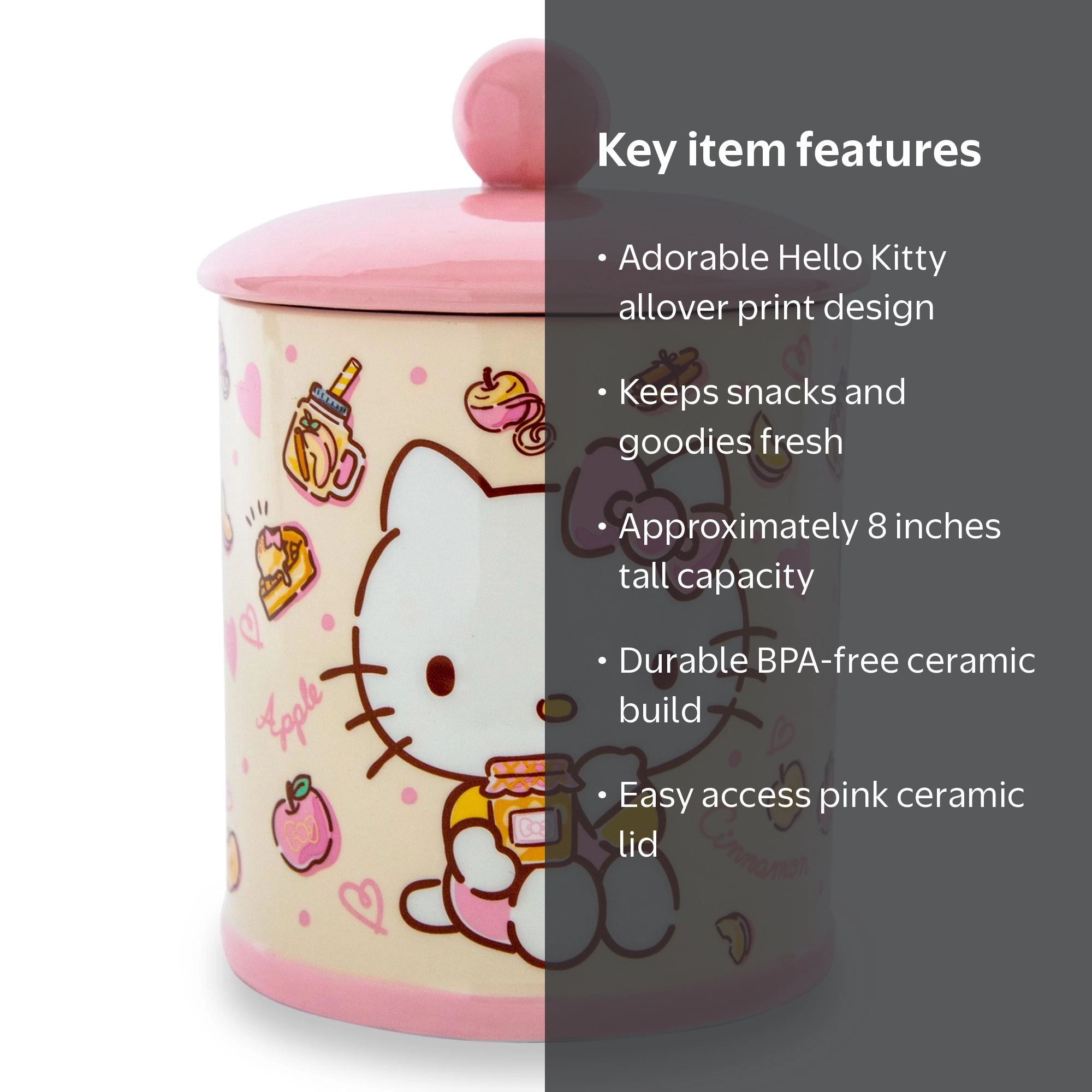 Sanrio Hello Kitty Apples and Cinnamon Ceramic Food Storage Snack