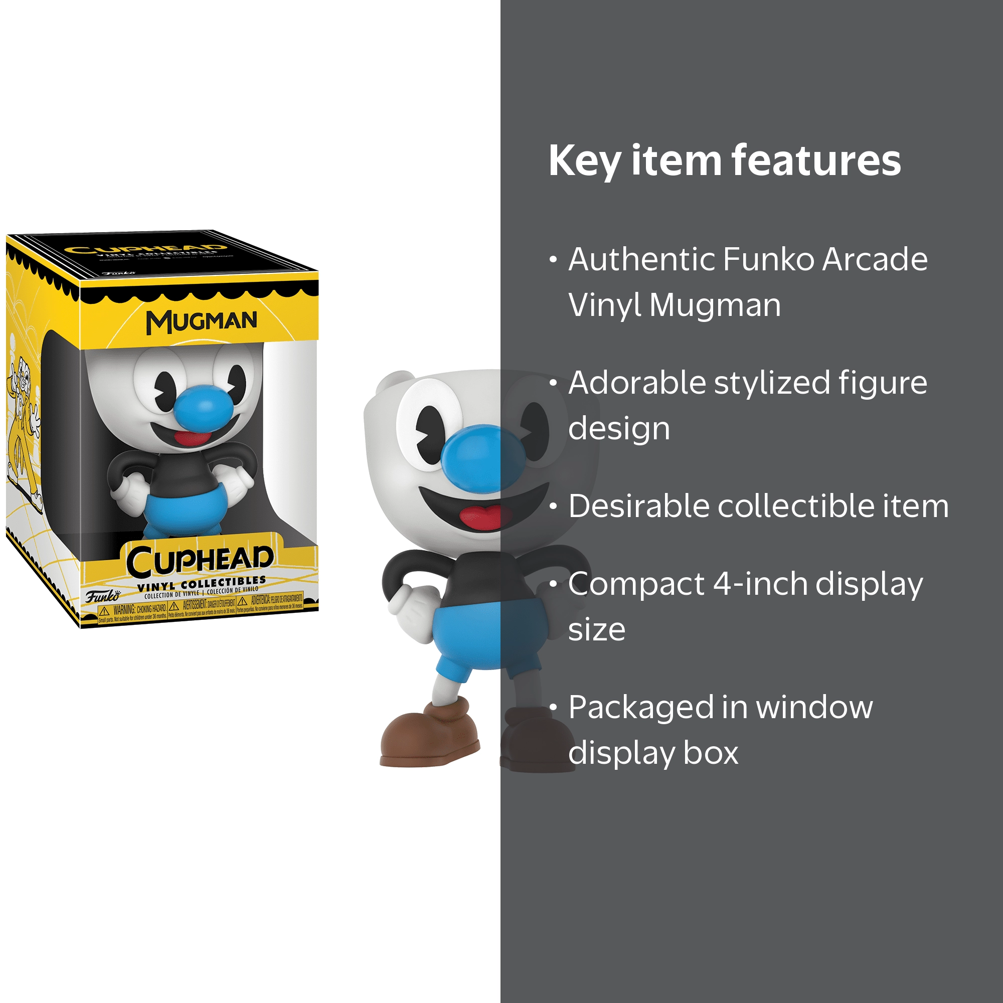 Funko Arcade Vinyl Cuphead: Mugman, Vinyl Figure - Walmart.com
