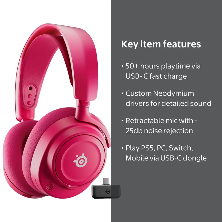 SteelSeries Arctis Nova 7P Wireless Gen 2 Multi-Platform Gaming