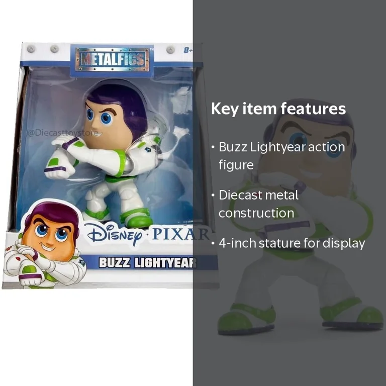 デカガチャ メタルver ToyStory BuzzLightyear Jada Metals Disney Toy Story Buzz Lightyear D8 - Walmart.com