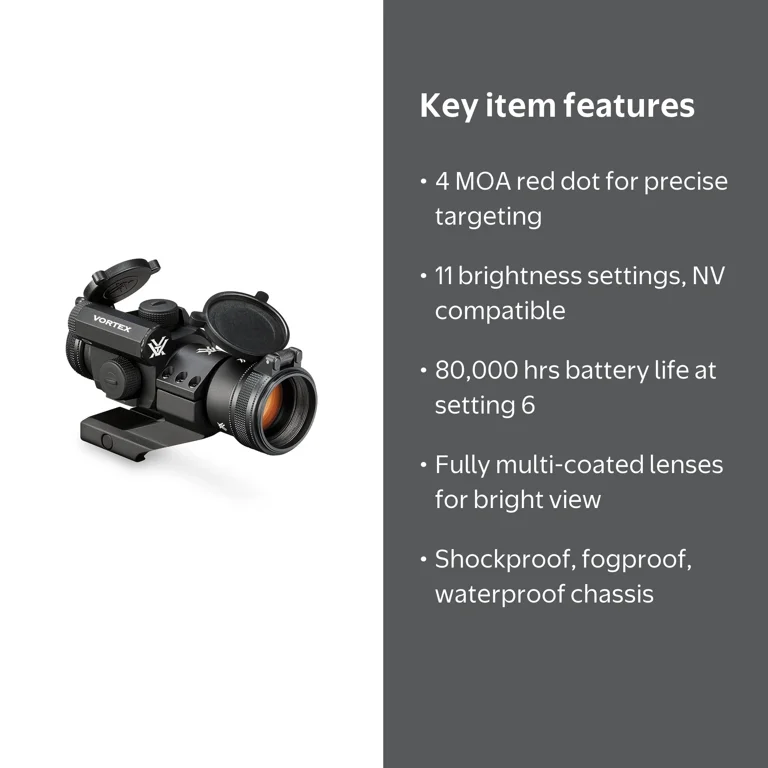 Vortex Strikefire II Red Dot Sight, 4 MOA Bright Reticle - Walmart.com