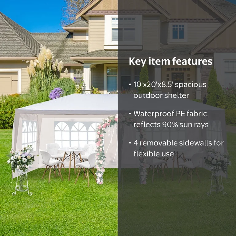 Ktaxon 10'x 20' Waterproof Tarps Event Wedding Canopy Tent with