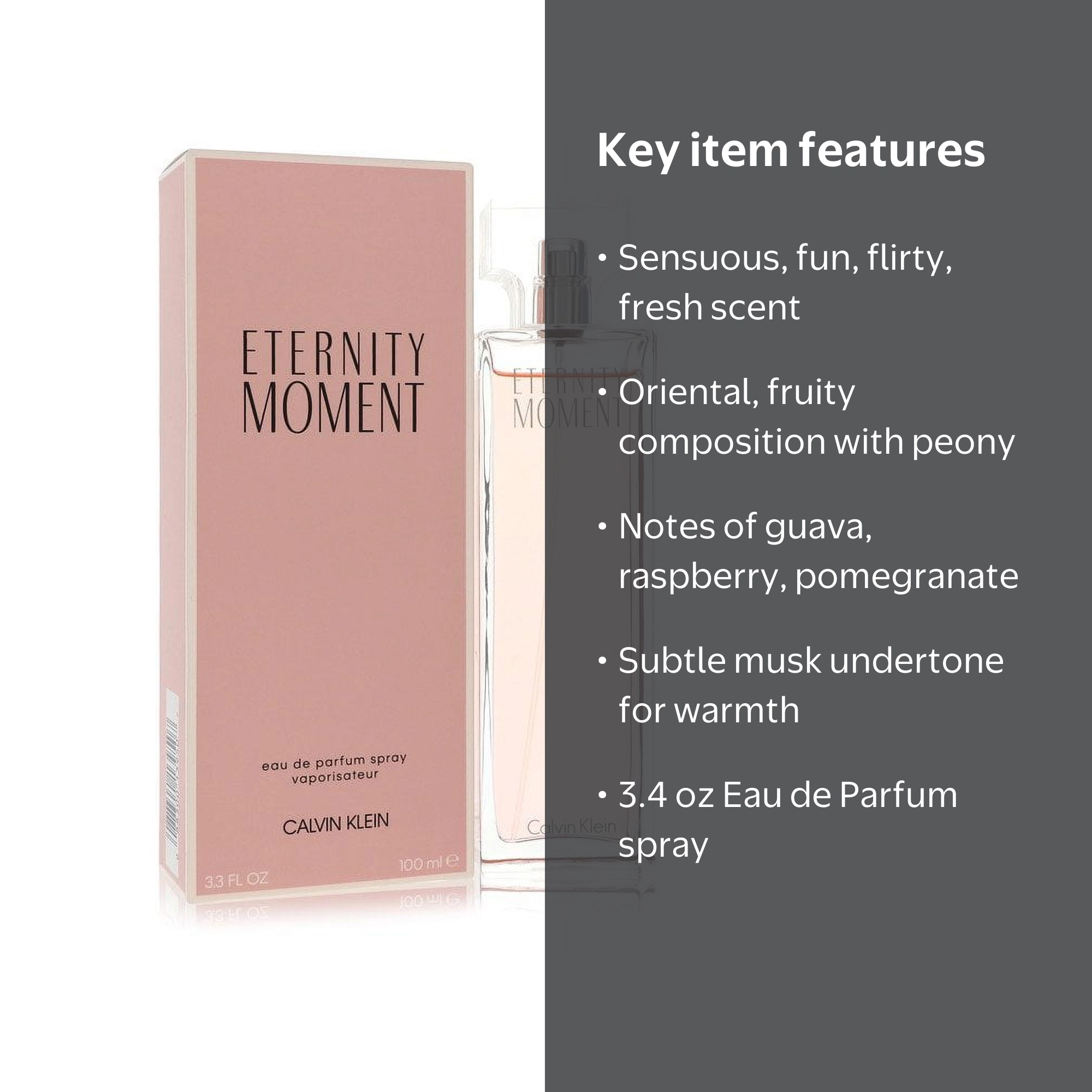 Calvin Klein Eternity Moment Perfume, Oriental Floral Musk