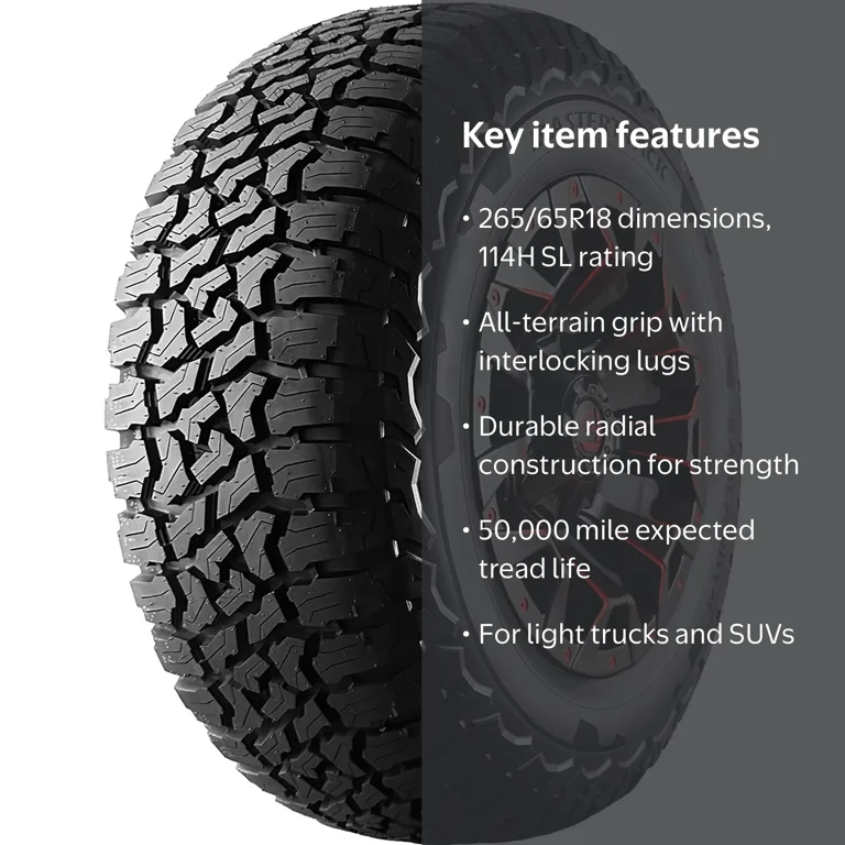 Badlands 英語 Mastertrack Badlands AT All Terrain 265/65R18 114H Passenger Tire